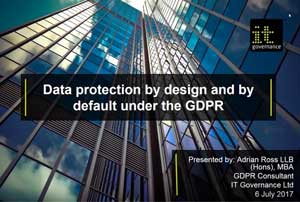 Free GDPR webinar download: Data protection by design and by default